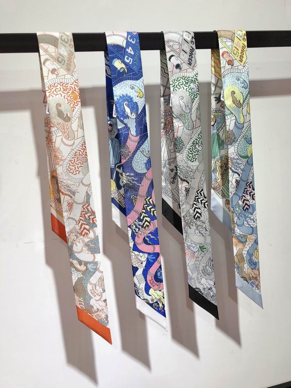 Hermes silk ribbon 5X86cm E051710